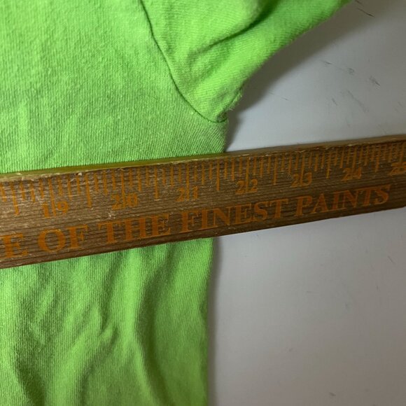 Vintage 90s New Orleans T Shirt Adult Green Large L USA Single Stitch Solid Logo - Picture 9 of 16